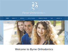 Tablet Screenshot of byrneorthodontics.com